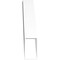 Ekena Millwork 5 1/2-in. W x 28-in. D x 28-in. H Traditional Architectural Grade PVC Knee Brace BRCP055X28X28TRA - alternate 4